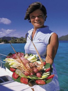 Chef Eden Compton Clay perfroms culinary magic aboard Magnetic Sky.